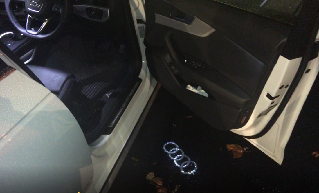 audi approved door puddle lights