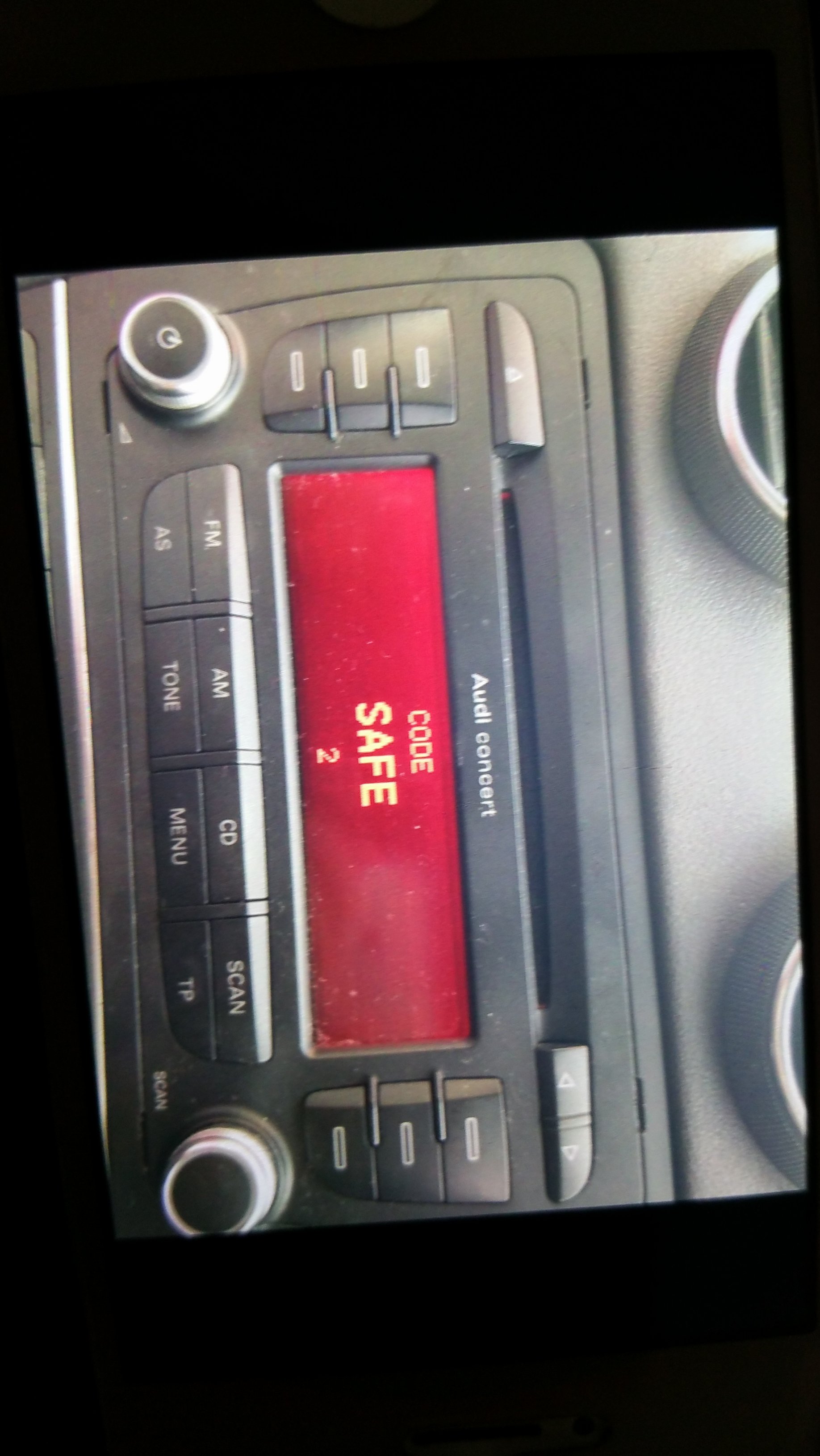 Zealot Swipe Stop by Radio stuck on safe mode 2 | Audi-Sport.net