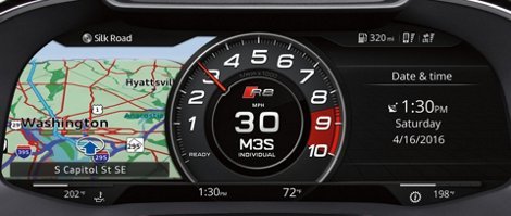 2018 Audi R8 Spyder Virtual cockpit 1920x810