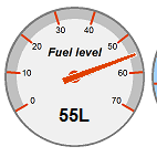 A6 dash flashed with a6 petrol coded for larger tank fuel level