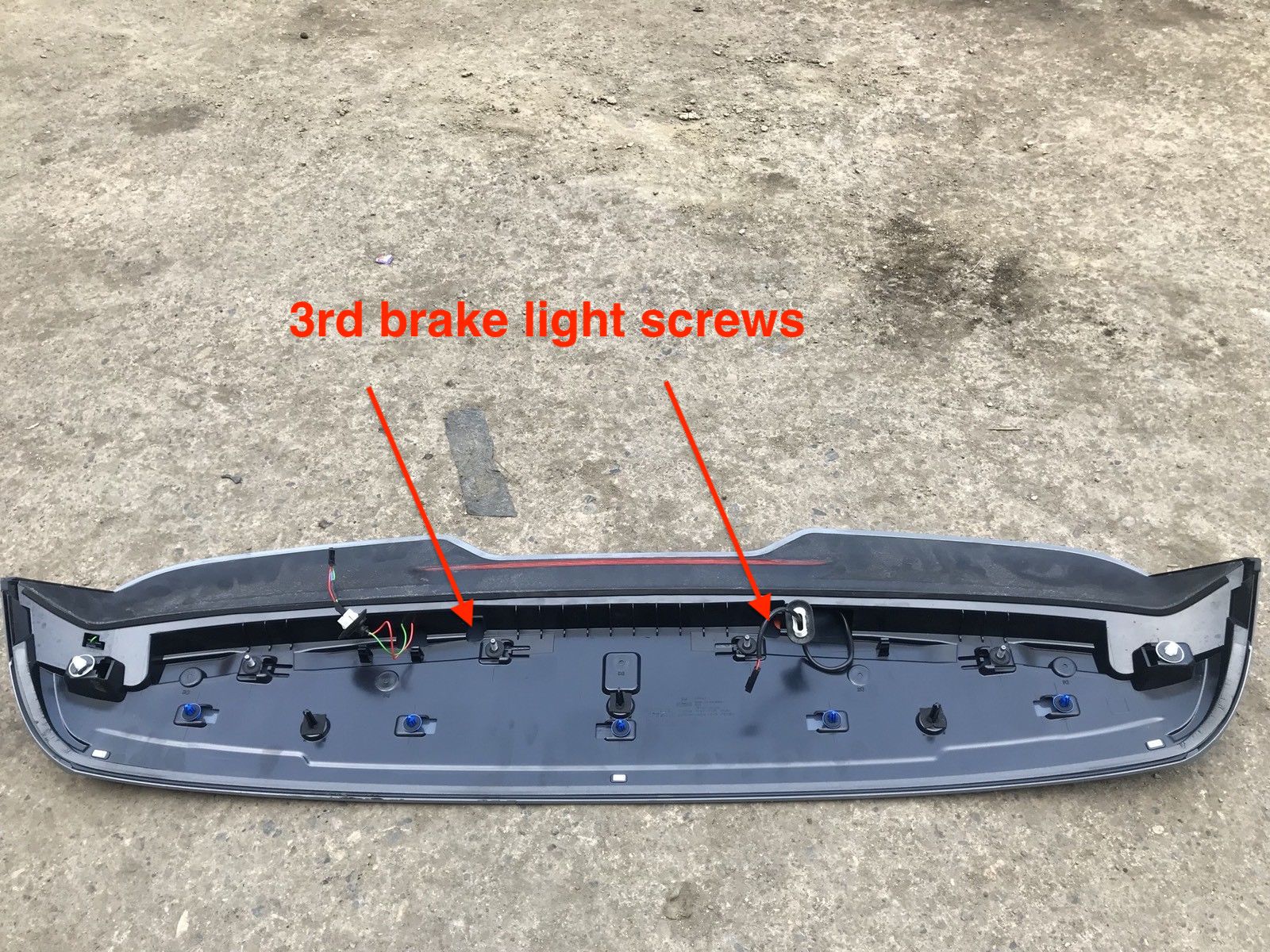 3rd brake light screws