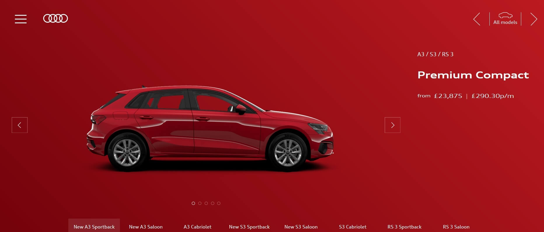 Audi PCP website 1