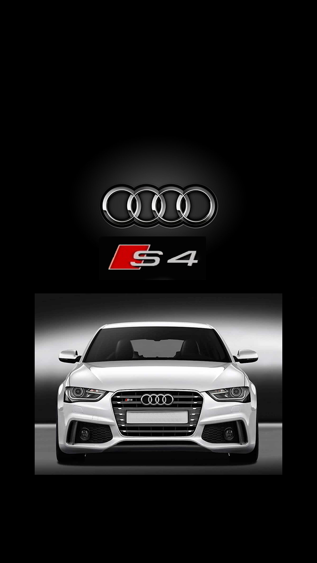 Audi iPhone S4 screensaver white