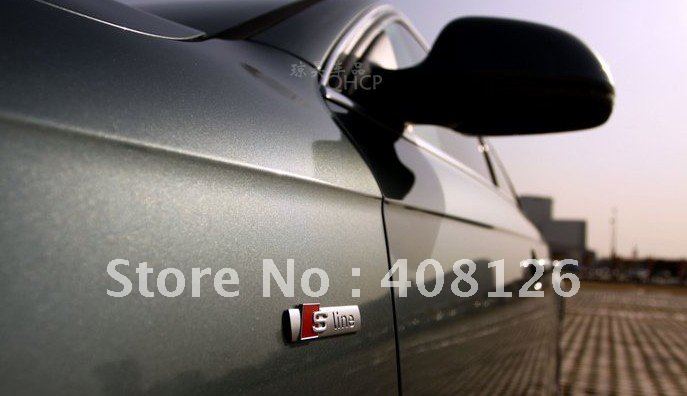 20 pieces Audi S Line Sline Golf Car Logo Sline Badge S line Sticker for A3