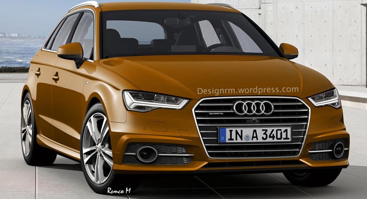 Audi A3 facelift rendering 0
