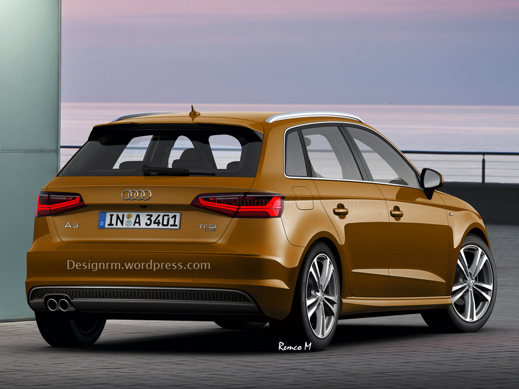 Audi A3 facelift rendering 2