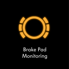 Brake pad monitoring icon