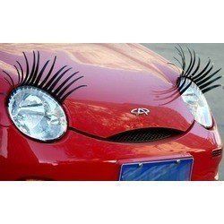 L xip3universal 3d car headlight eyelashes vinyl sticker for