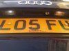 Number Plate During