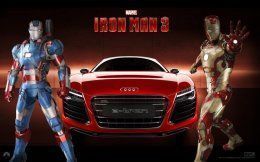 Iron Man 3 Audi R8 E Tron Wallpaper HD