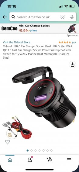 Thlevel USB C Car Charger Socket Dual Outlet PD Type Nepal
