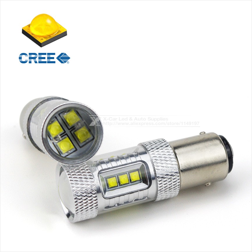 Automaze 21-SMD T20 Amber LED Bulbs For Turn Signal, Tail/Brake
